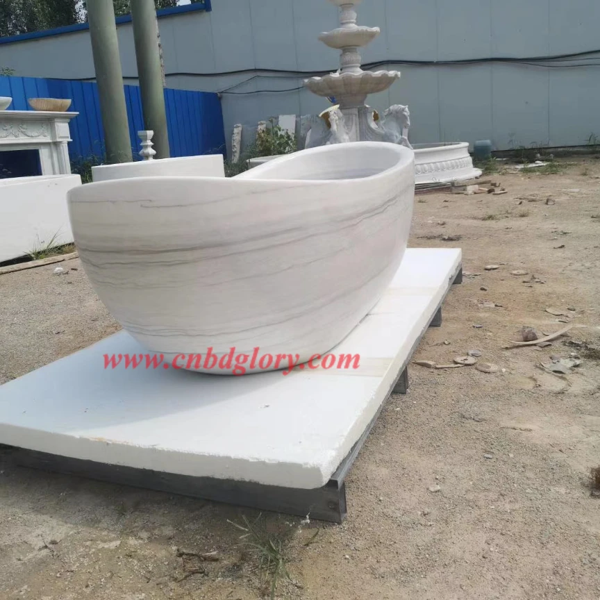 Custom Hand-carved Marble Bathtub