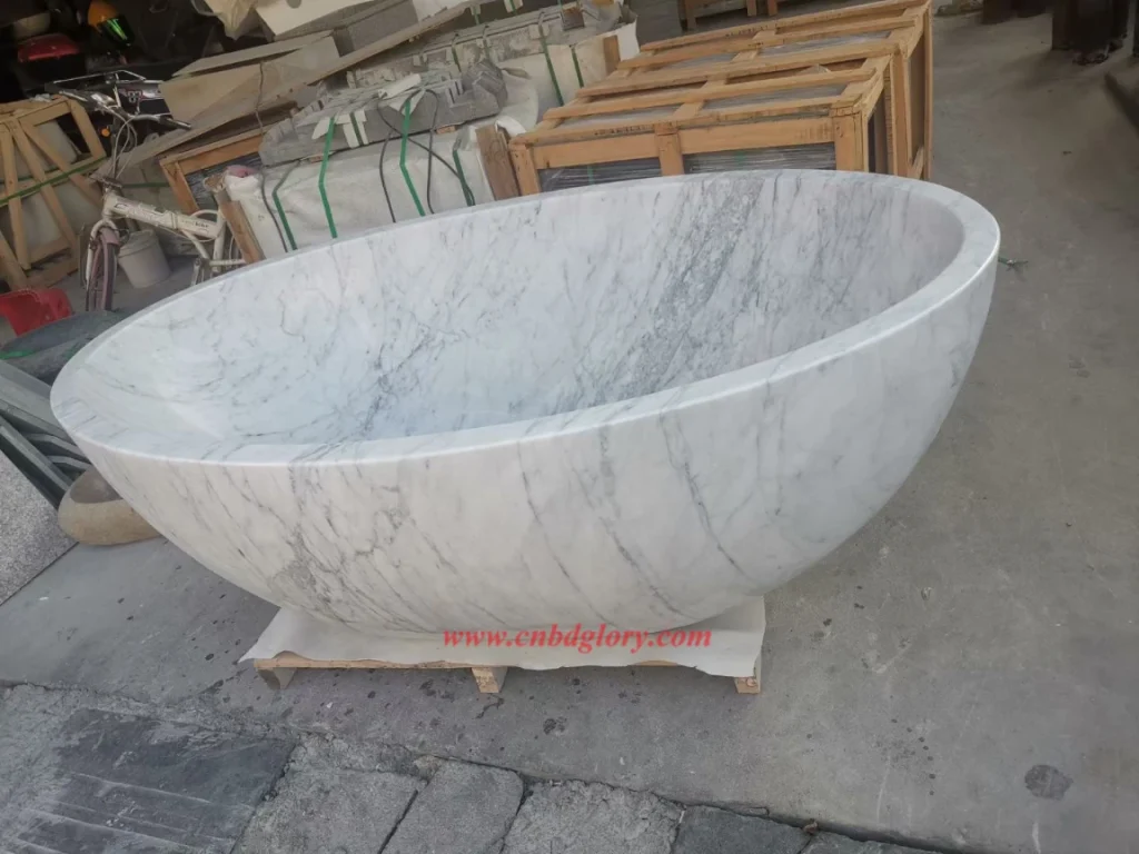 Luxury Bathroom Freestanding Marble Bathtub