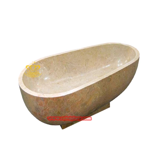 Hand-polished Freestanding Travertine Bathtub TB150 3 Hand-polished Freestanding Travertine Bathtub